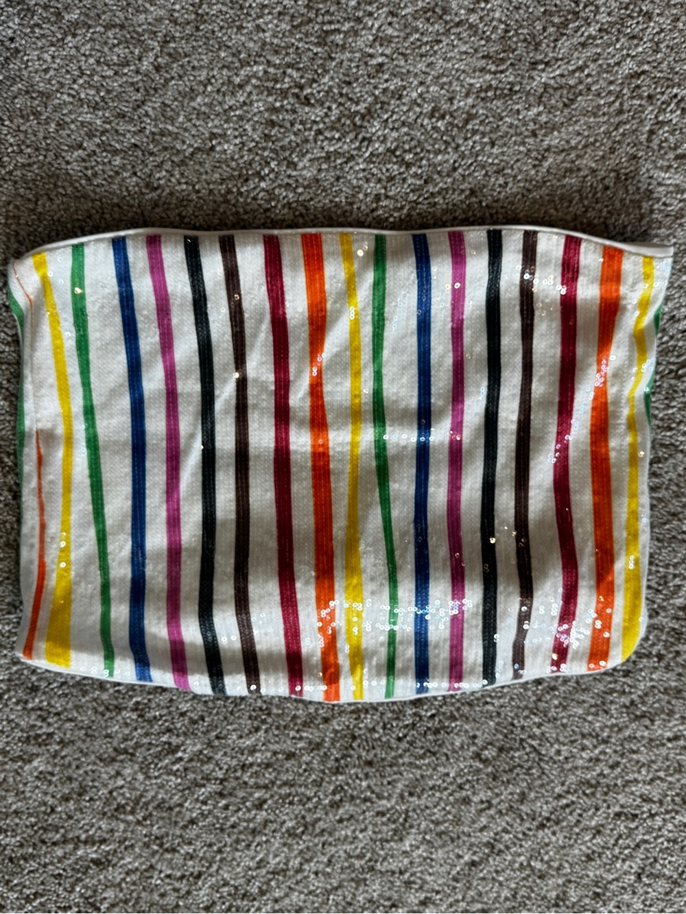 Pride sparkly tube top